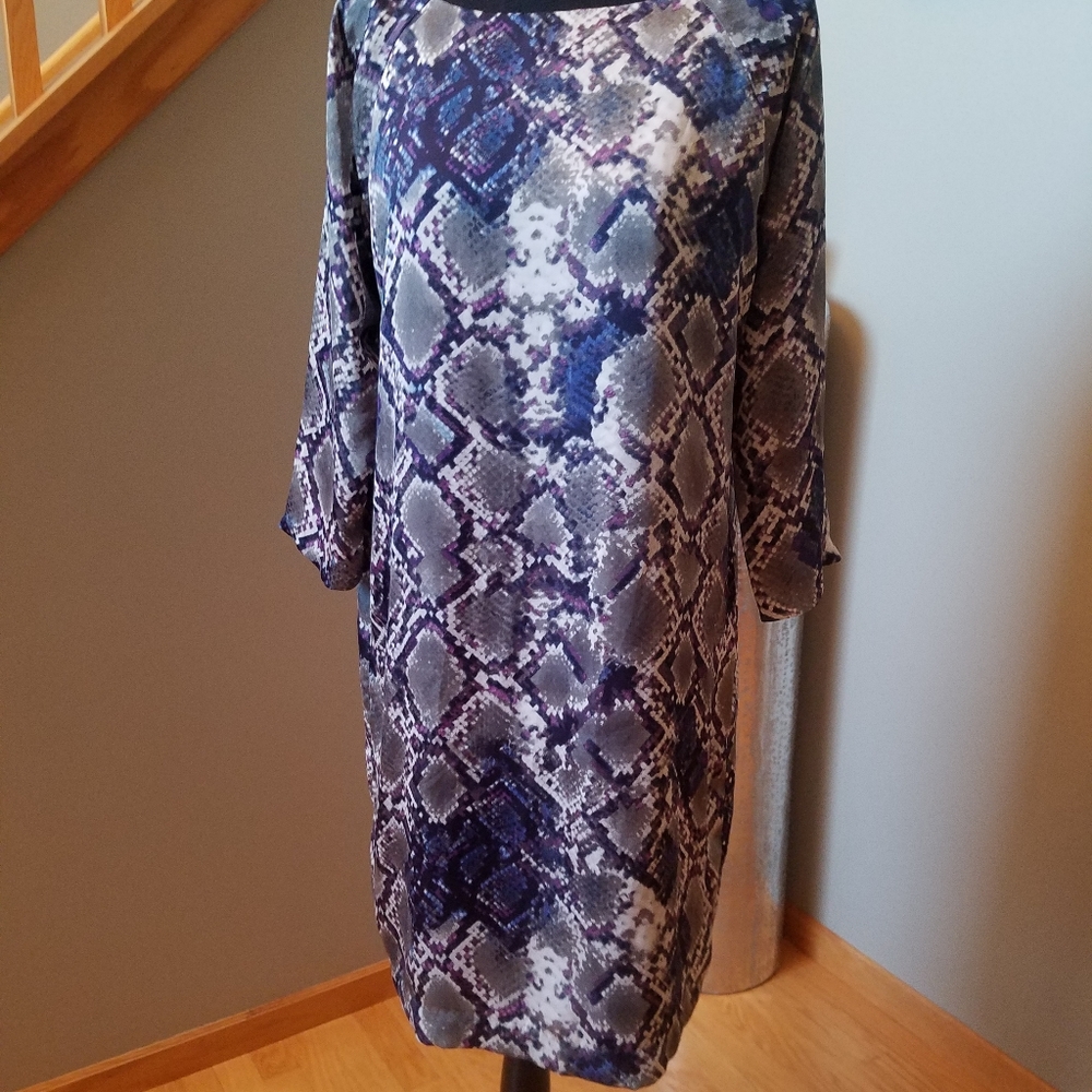 Kenneth Cole Snake Print Shift Dress